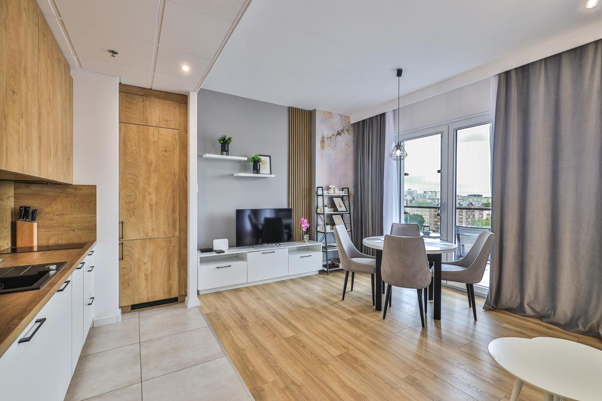 Wola Tower Deluxe Separate Bedroom With Free Garage - By Perfect Apart Warsaw Ngoại thất bức ảnh